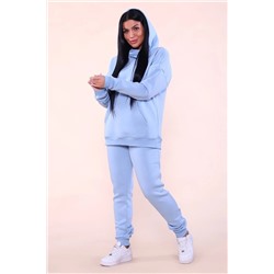 Костюм с начесом стиль oversize - XXI - 399 - голубой