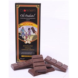 Шоколад темный без сахара с пониженной калорийностью (55%), 100 г