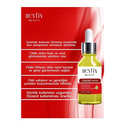 Nevfix Beauty Женьшень Обновляющая сыворотка для кожи 30 мл