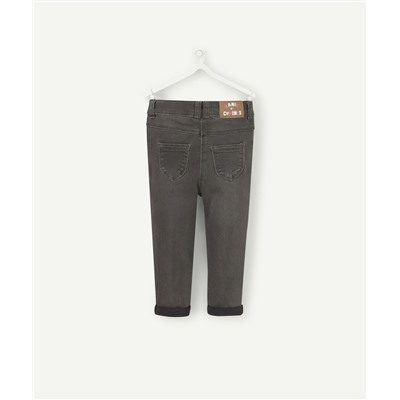 PANTALON SLIM EN DENIM GRIS FONCÉ LESS WATER BÉBÉ FILLE