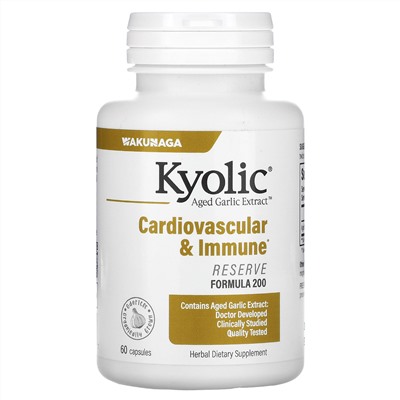 Kyolic, Aged Garlic Extract, повышенная сила действия, 60капсул