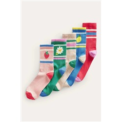 Boden Ribbed Socks 5 Pack