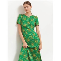 Платье с коротким рукавом  цвет: Зеленый PL1372/leadin | купить в интернет-магазине женской одежды EMKA
