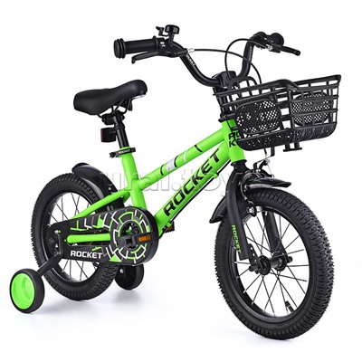 Велосипед 14" Rocket 100, цвет зеленый