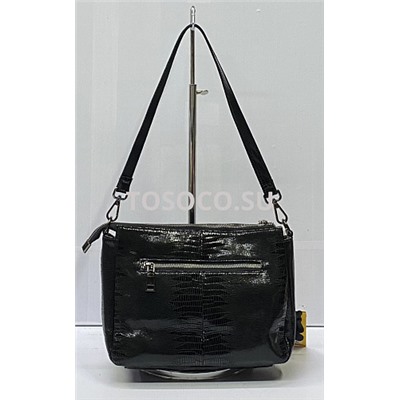 1167-1 black сумка Wifeore натуральная кожа 19х9x25
