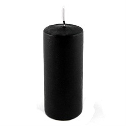 Свеча пеньковая, 5х11 см, черная