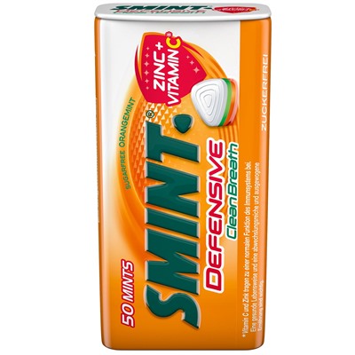 Smint Defensive Clean Breath Orangemint zuckerfrei 50er