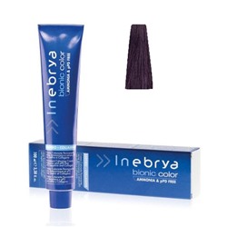 INEBRYA BIONIC COLOR Крем-краска для волос безамм 5/2 Light Chestnut Violet Светло-каштан фиолет 100мл