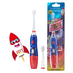 Электрическая зубная щетка Brush-Baby KidzSonic (с 3 лет), ракета
