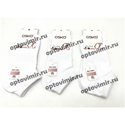 Носки женские Osko короткие белые вставка сетка А1627