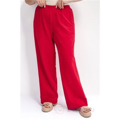 3720 - Прямые трикотажные брюки красные арт.3720 AVERI