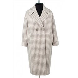 01-10998 Пальто женское демисезонное Микроворса светло-серый