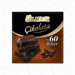 Шоколад Ulker черный 60% какао 60 гр 1/6 01429-07