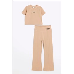 River Island Girls Active Kickflare T-Shirt and Trousers Set