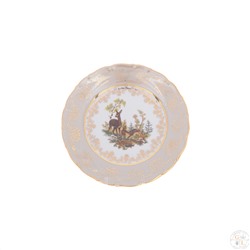 Набор тарелок Queen's Crown Aristokrat Охота бежевая 19 см (6 шт)