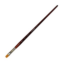 Кисть Синтетика плоская № 12 (ширина 10,0 мм, выставка 14,0 мм), удлинённая ручка