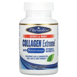 Paradise Herbs, CollagenExtreme с коллагеном BioCell, OptiMSMи натруальным витаминомC, 60капсул