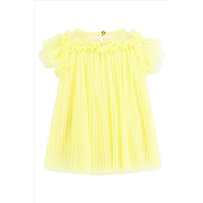 Angels Face Baby Yellow Cho Tulle Butterfly Sherbert Dress