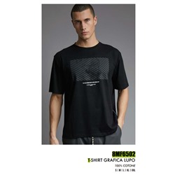 8MF6502 T SHIRT GRAFICA LUPO