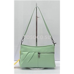 049-2 green сумка Wifeore натуральная кожа 16х27х7