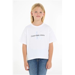 Calvin Klein Monogram Boxy White T-Shirt