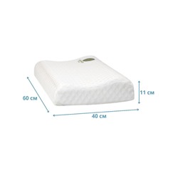 [COCO BLUES] Подушка из натурального латекса 60х40х10/12 см, 1 шт.