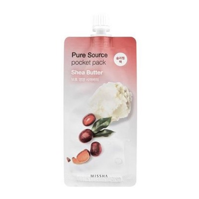 Missha Pure Source Pocket Pack Shea Butter Pouch, 1шт 10 мл