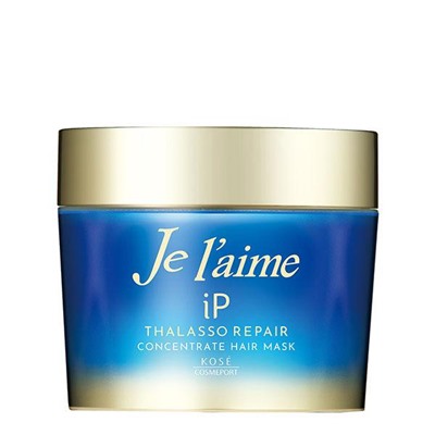 KOSE Концентрированная маска "Je l'aime iP Thalasso Repair" для всех типов повреждения волос «Максимальное увлажнение» 200 г / 24