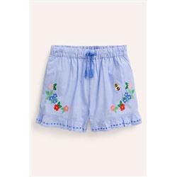 Boden Frill Hem Woven Shorts