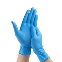 Перчатки нитриловые голубые L упак. 50 пар