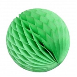 Бумажный шар-соты d-30см Зеленый, 1 шт 11507