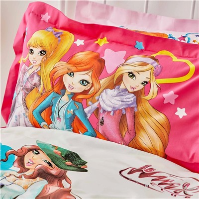 Комплект пододеяльников Winx by Karaca Home для девочек из 100% хлопка