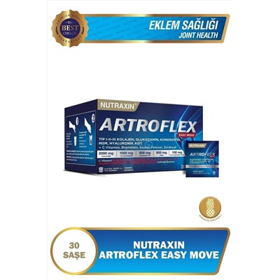 Nutraxin Artroflex Easy Move Sachet 30x6 гр - глюкозамин, хондроитин, МСМ, бромелайн, коллаген, цветок бамии