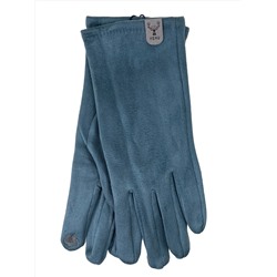 Женские демисезонные перчатки из велюра, цвет бирюзовый