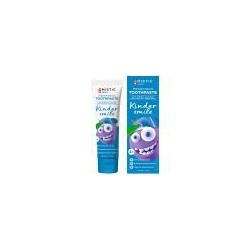 MISTIC Premium Natural Toothpaste KINDER SMILE LUCKY PLUM FOR CAVITY-PRONE TEETH (4+) Натуральная детская премиальная зубная паста KINDER SMILE «УДАЧЛИВАЯ СЛИВКА» для подверженных кариесу зубов (4+) 60г