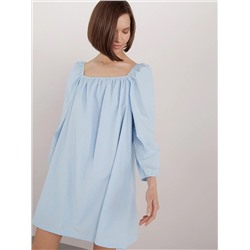 Платье с объемными рукавами  цвет: Голубой PL1253/blish | купить в интернет-магазине женской одежды EMKA