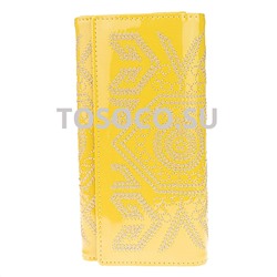 87-9813a-5 yellow кошелек AOSHIKAI натуральная кожа и экокожа 9х19х2
