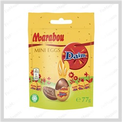 Шоколадные мини-яйца Marabou Daim 77 гр