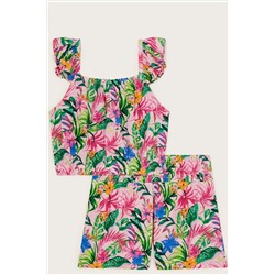 Monsoon Multi Tropical Palm Two Piece Set