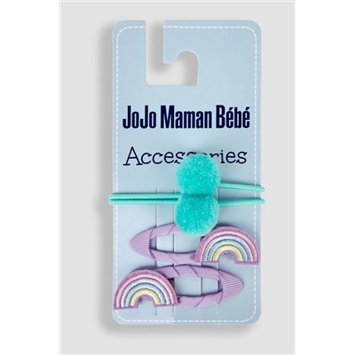 JoJo Maman Bébé Rainbow Clips And Hairbands