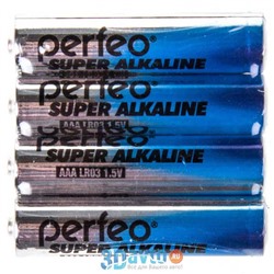 Батарейка AAA PERFEO LR03 4SH Super Alkaline комплект 4шт