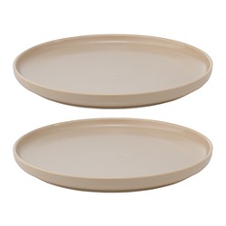 Набор из двух тарелок бежевого цвета из коллекции Essential, 20 см