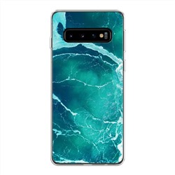 Силиконовый чехол «Изумрудный океан» на Samsung Galaxy S10 Plus