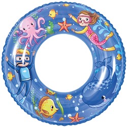 Надувной круг для плавания Jilong "Аквалангист" (60 см.,  синий)