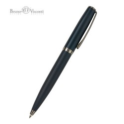 Ручка автоматическая шариковая 0.7мм "SIDNEY" синяя, синий металлический корпус 20-0361 Bruno Visconti