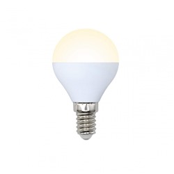 Нарушена упаковка.   Лампа светодиодная E14 6W 3000K(теплый свет) матовая Volpe Optima  (10217)  LED-G45-6W/WW/E14/FR/O картон