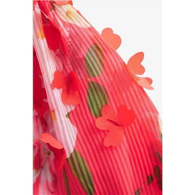 Baker by Ted Baker Red 3D Flower Mockable Dress