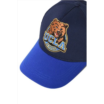 Бейсбольная кепка унисекс темно-синего цвета с вышивкой Huntın