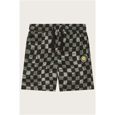 Monsoon Checkerboard Black Shorts