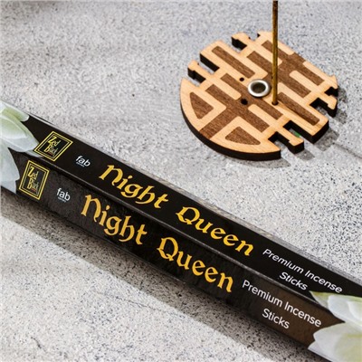 Благовония Zed Black Fab Series "Королева ночи Night Queen", 20 палочек в упак, шестигранник